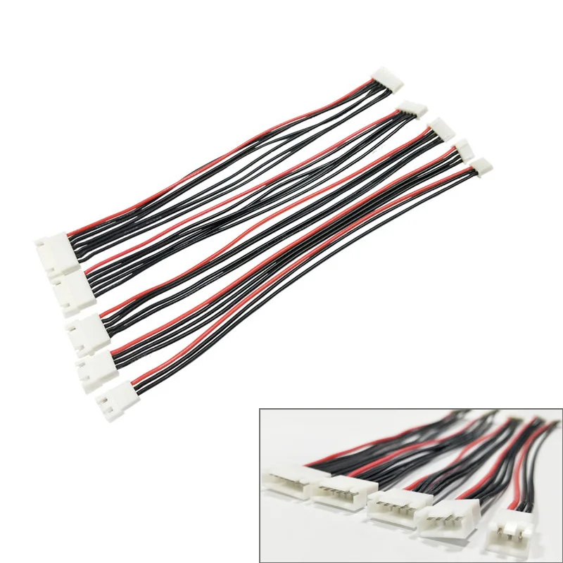 

5 шт./лот JST-XH 1S 2S 3S 4S 6S 20 см 22AWG Lipo, балансировочный провод, удлинитель, заряженный кабель, свинцовый шнур для зарядного устройства для Lipo RC