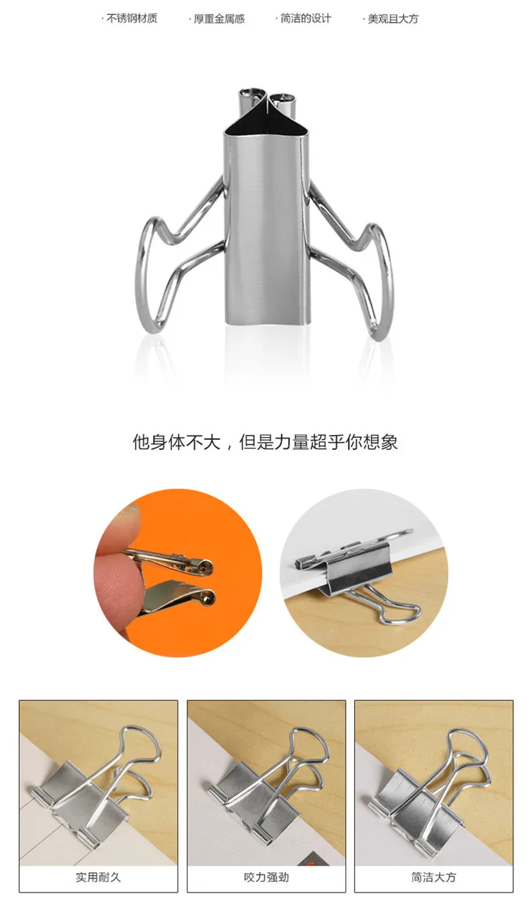 Irwin Wholesale Office Supplies Silver Binder Clip 25 Mm Medium Dovetail Clip Metal Clip Homegrown Wallet