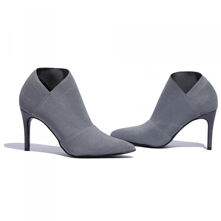 

2019 Winter Autumn Casual Women High Heels Pumps Warm Ankle boots