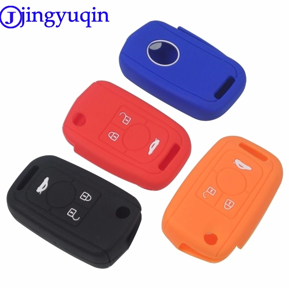 jingyuqin Remote 3 Buttons Silicone Rubber Flid Folding Key Fob Case Cover For Chevrolet Buick Regal Car-Styling | Автомобили и