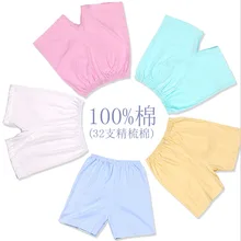 Детские шорты из чистого хлопка для маленьких девочек, летние тонкие трусы-боксеры для мальчиков 0-7 лет, Детские пижамные штаны для малышей