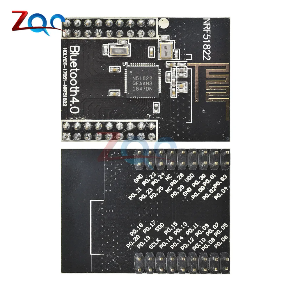 CORE51822 BLE4.0 Bluetooth 2,4 ГГц беспроводной модуль NRF51822 плата связи RF контроллер 2-3,6 В