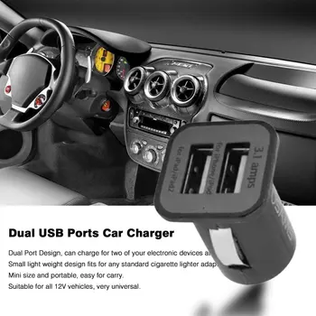 

Universal 12V Mini Portable 3.1A Dual USB Ports Car Vehicles Charger for Mobile Phone Tablet PC Devices