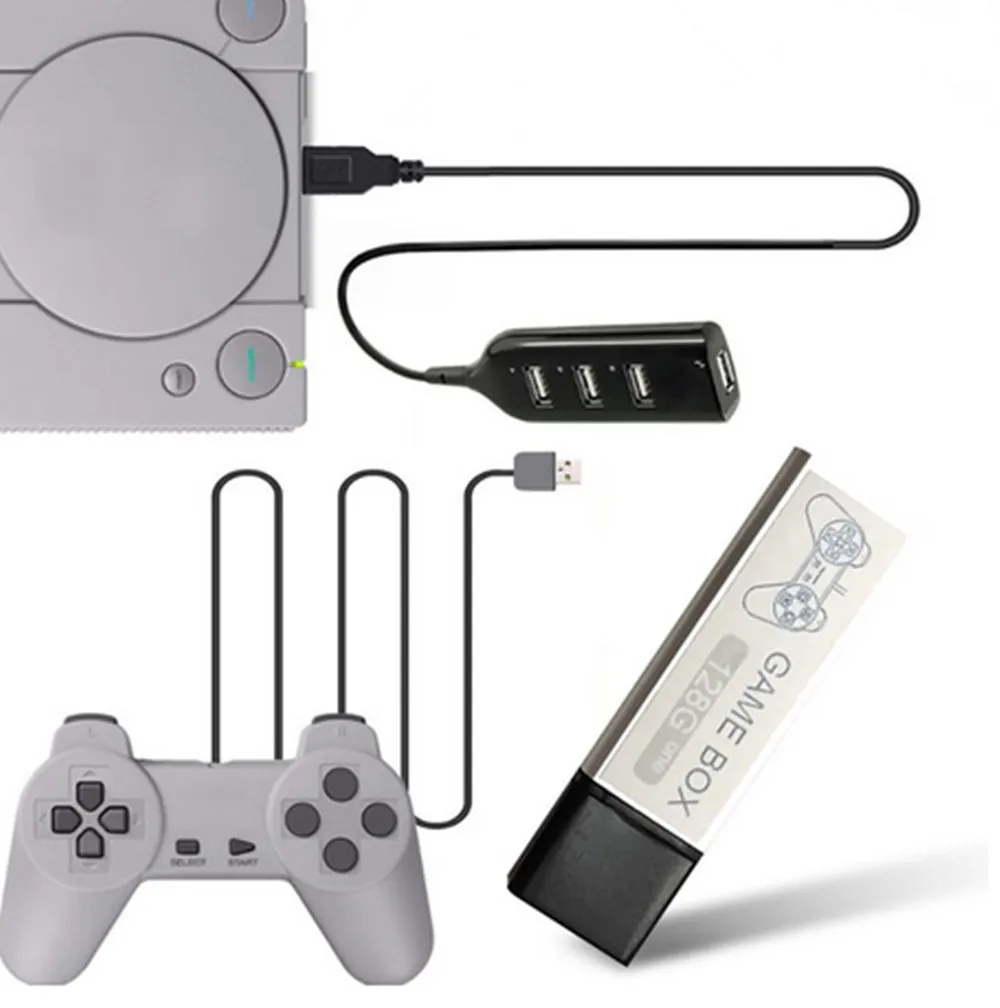 Игровой бустер Plug игры пакет для Playstation аксессуары встроенные 7000 игры для True Blue Mini PS1