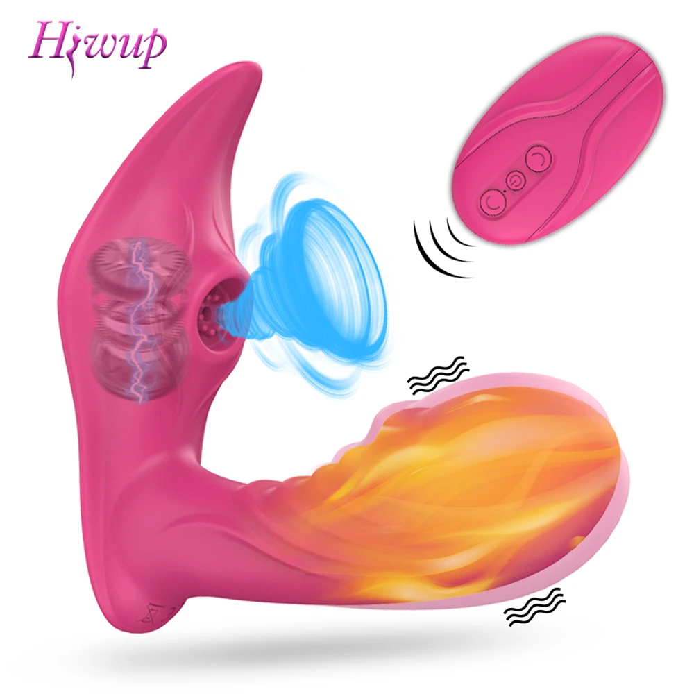 Wireless Remote Control Sucking Vibrator for Women G Spot