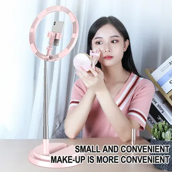

LED Light Photographic Lighting For Live Dimmable Portable Ring Light Kit with Stand for Makeup Phone Camera Selfie Photo Studio
