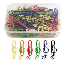 

50pcs Creative Paper Clip Multi-function File Clip Unique Bookmark Clip with Box