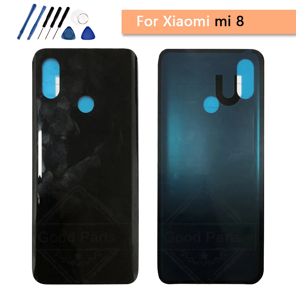 Задняя крышка для XIAOMI Mi 8 Mi8 чехол батареи стеклянный корпус задняя дверь замена