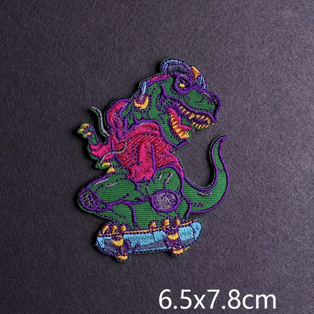 Hip-hop Rock/Music Patch Iron On Patches For Clothing Thermoadhesive Patches On Clothes Embroidery Patch Punk Joker Stickers PE6188CT