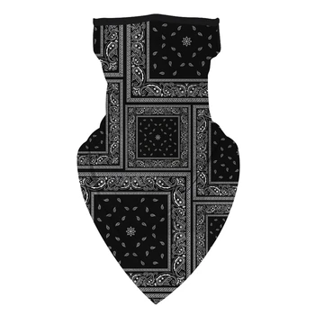 

Seamless Bandana Triple-cornered Flag Face Scarf Hanging Ears Loops Neck Gaiter Balaclava Sports for Men Women