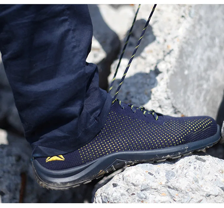 Deltaplus Steel Toe Safety Shoes Summer Breathable Labor Shoes Lightweight Work Anti-smashing Puncture-proof Protective Footwear