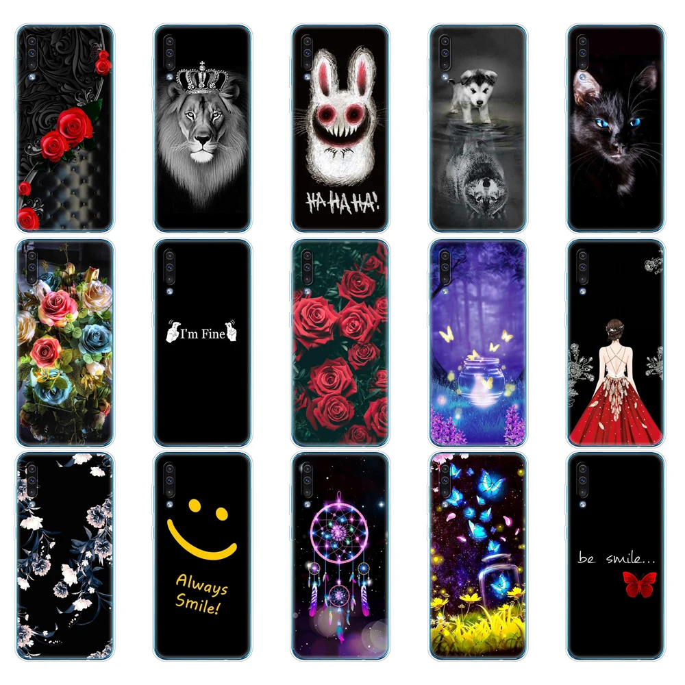 Custodia Per Samsung Galaxy A50 Custodia Cover Posteriore In Silicone Per Samsung A50 A505 A505F Sm-A505F Morbida Pelle Coque Funda Antiurto