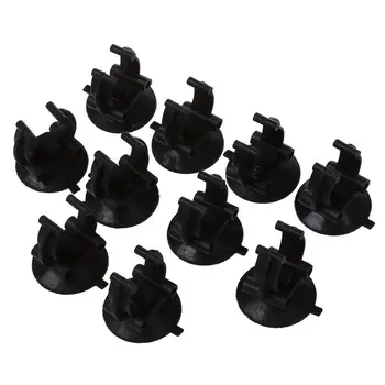 

Aquarium Fish Tank Suction Cup Glass Cover Plastic Clips Black 10 Pcs