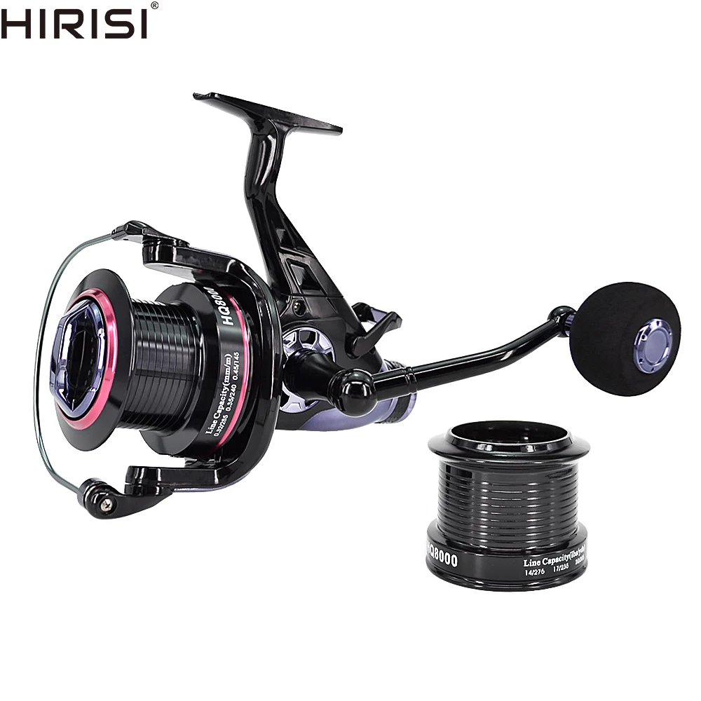 

Carp Fishing Reels Bait Runner Big Free Runner Double Brake Feeder 10+1 Ball Bearing Spinning Reel HQ8000