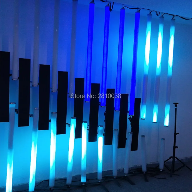 US $747.46 6 X 15MLot Fashion RGB Tube led pixel stage light IP67 360 degree full color led stage light tube 5050 led shadowless club bar