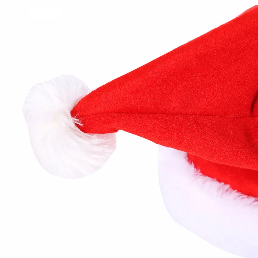 Волшебная танцевальная пение Рождественская Регулируемая шапка Санта Клауса для взрослых детей электрическая Музыкальная Рождественская шапка шапки подарки Новогодние Вечерние