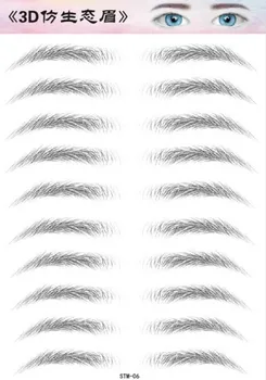 

1PC Imitation Ecology Eyebrow Tattoo Sticker Water Transfer Tattoo Stickers Women Body Art Temporary Tattoo Girl Flash Tatoos S6