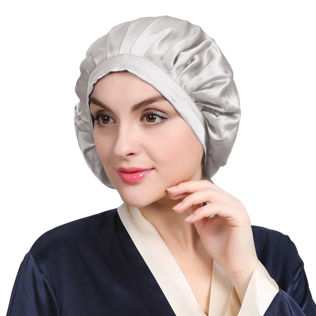 LILYSILK 100% Silk Sleep Caps Band Hats 