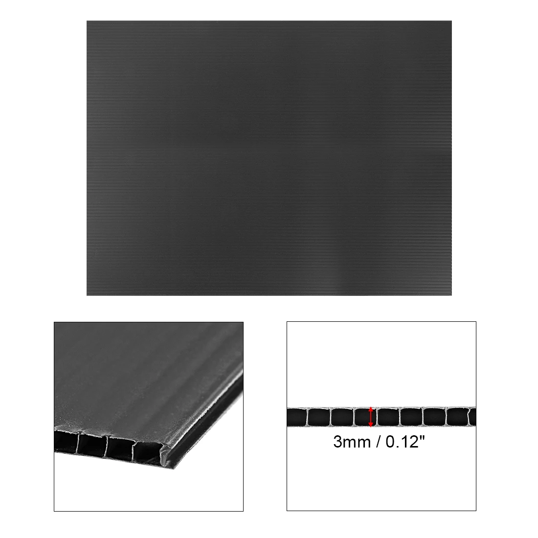 5Pcs 30cmx40cm Corrugated Plastic Sheets 3mm Thick Blank Yard Lawn Signs Waterproof Sign Blank Corrugated Board Decorative Plate