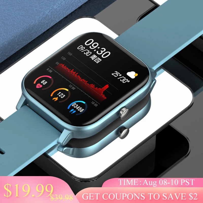 Горячая P8 IP67 1 4 дюймов полный сенсорный Smartwatch для Для мужчин измеритель