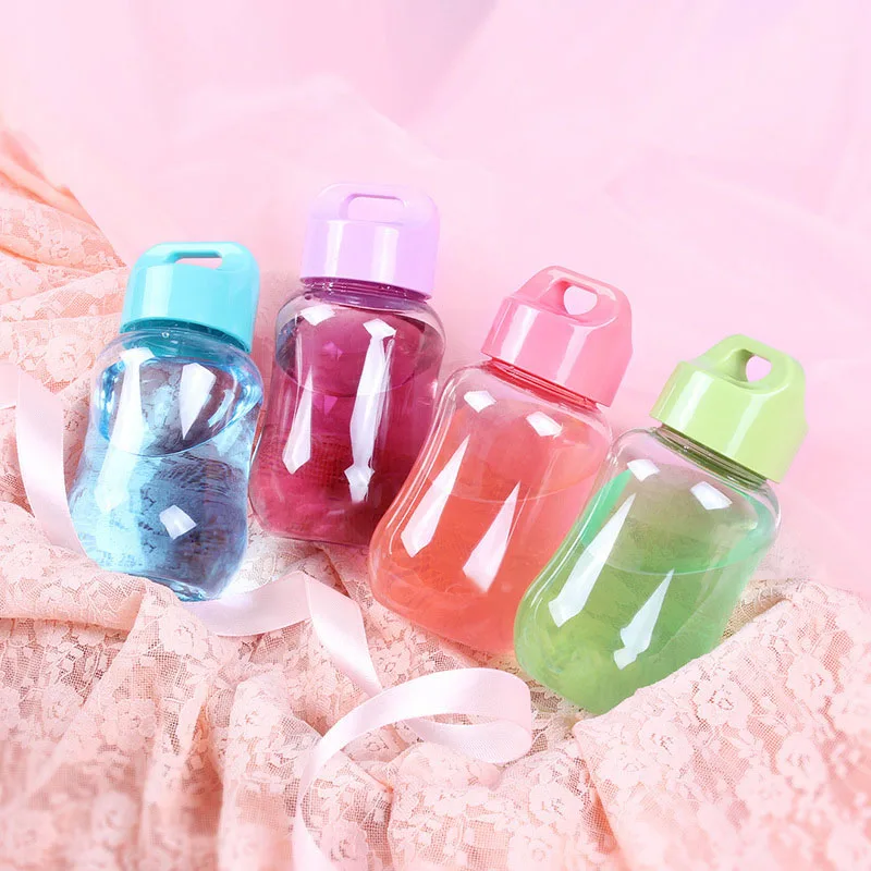 

180Ml Plastic Colorful Water Bottle Portable School Water Bottles For Children Kids Mini Cute Bottle For Water Small And Cute