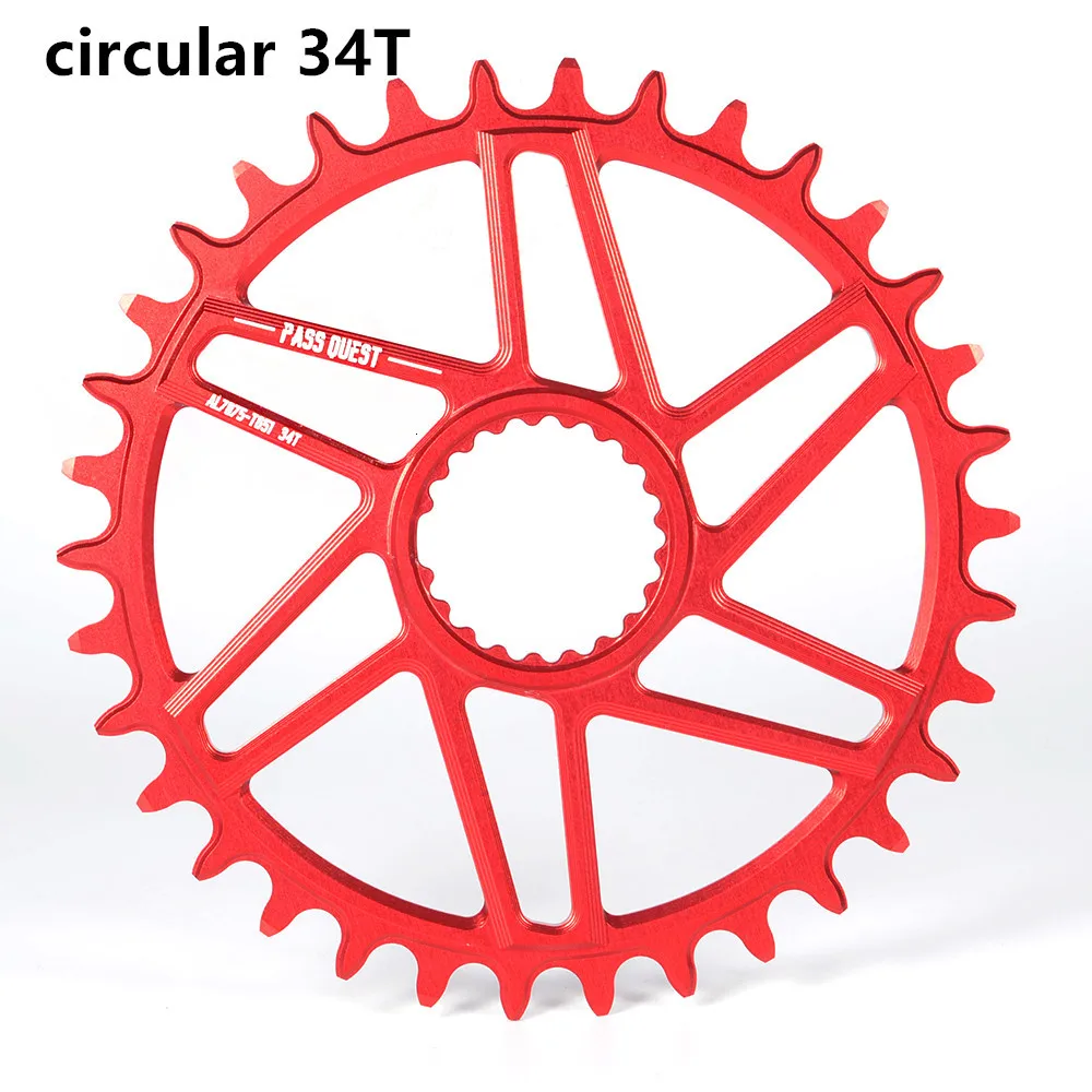 REDcircular34T Прямое Крепление передняя Звездочка 32/34/36/38/40 т MTB узкая широкая цепь из колец цепь велосипедная Звездочка для deore xt M7100 M8100 M9100 SHIMANO 12S диаметра окружности болтов - Цвет: REDcircular34T