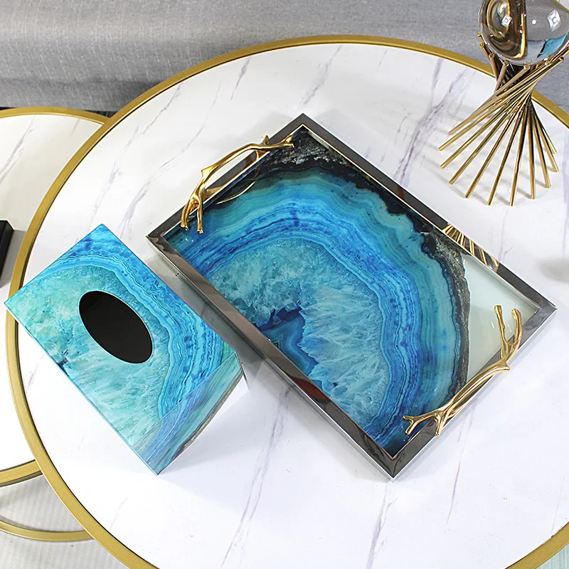 Европейский декоративный поднос для стола бытовой чайный сервиз гостиной