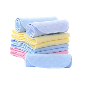 

New Reusable baby Diapers Cloth Diaper Inserts 1 piece 3/6 Layer Insert 100% Cotton Washable babies care Eco-friendly diaper