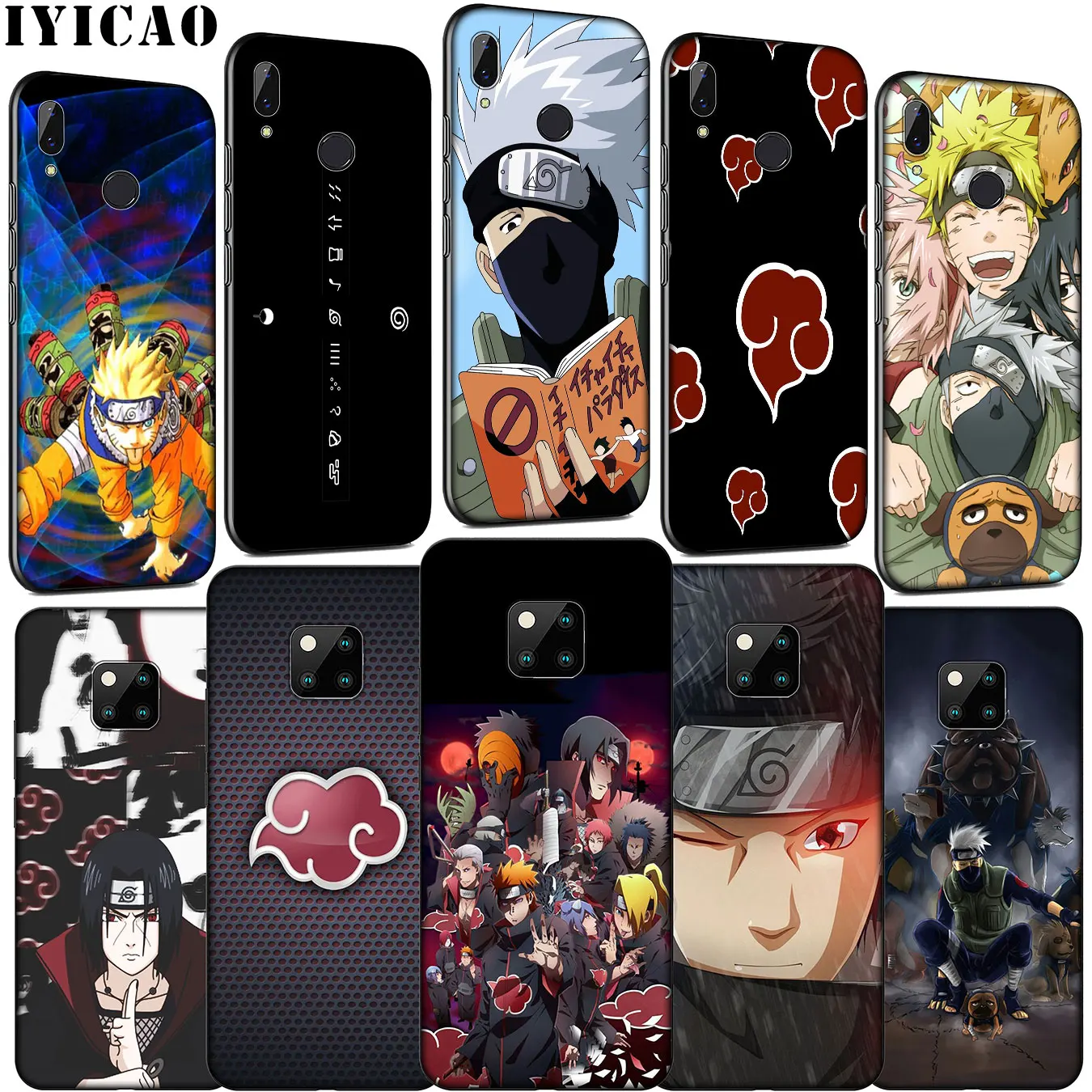 IYICAO NARUTO Hatake Kakashi COOL Soft Silicone Phone Case for Huawei Mate 30 20 10 Pro Black Nova 5i 4 3 3i 2i 2 Lite |