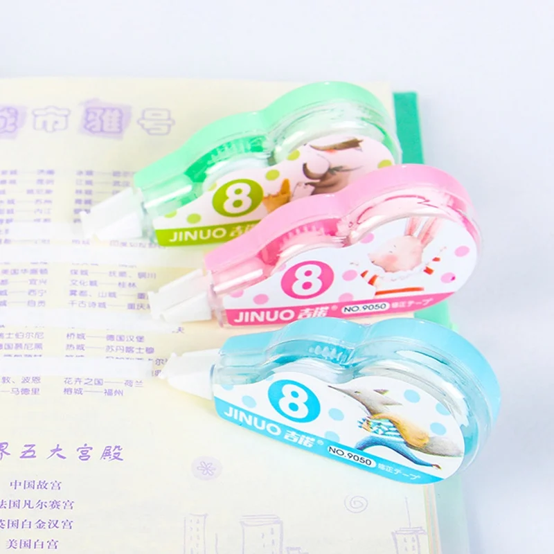 Cute Cartoon Animal Correction Tape Creative Colorful Correction Tape For Students Prizes School Office Supplies Random Color