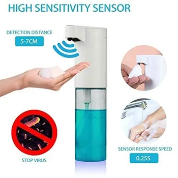 

Kitchen Bathroom Hand Washing Smart Sensor Automatic Liquid Soap Foam Dispenser Plastic Detergent Shampoo Dispensers Dropship