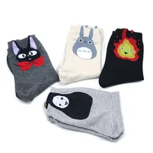 

New Arrivals Totoro Sock No face Man Socks Anime Accessories Hayao Miyazaki Cartoon Figures Fairydust Cotton Sock middle socks