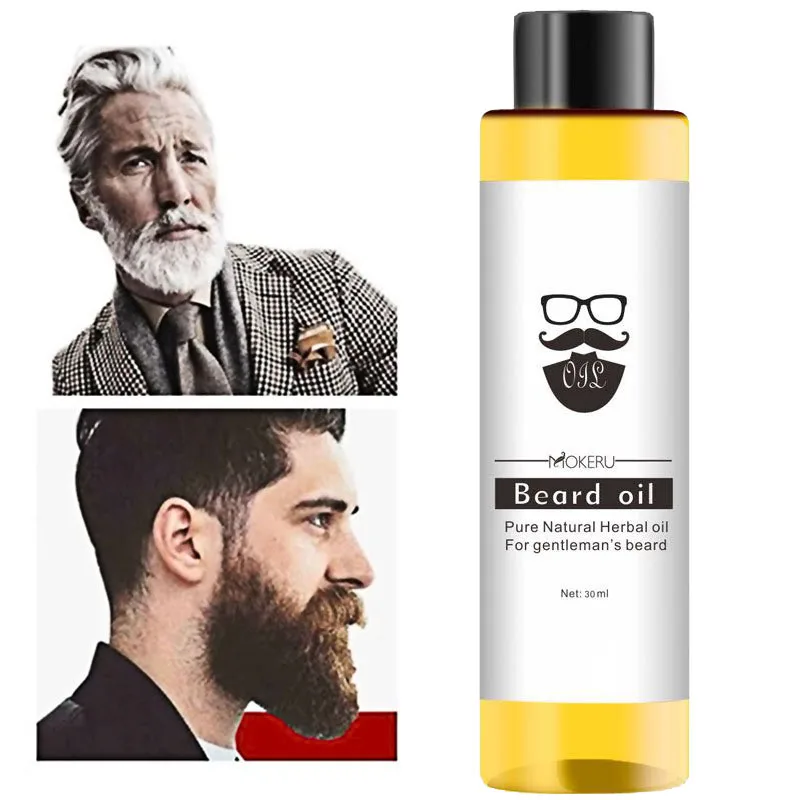 Beard Oil 30ml 100% Natural Ingredients Growth Oil For Men Beard Grooming Treatment Shiny Smoothing Care beard growth oil