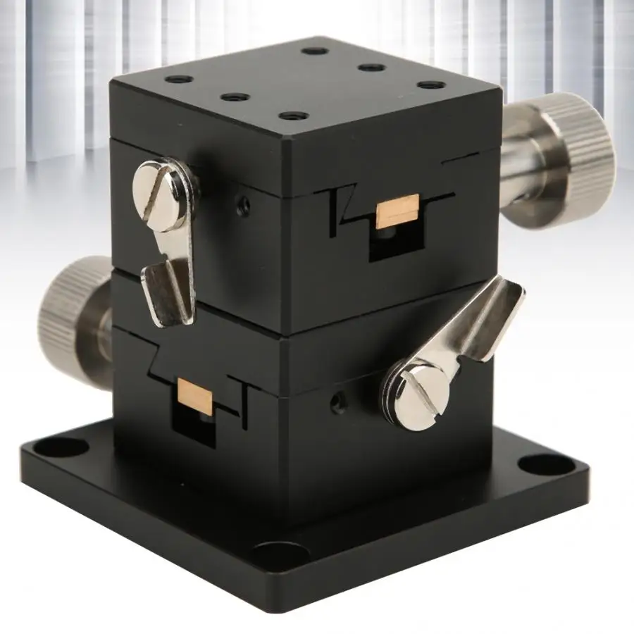

40X40mm Manual Trimming Platform High Accuracy Adjustable Gear Rotation Displacement Platform