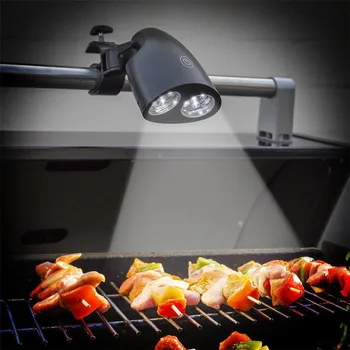 

VOGVIGO Adjustable 10LED BBQ Grill Barbecue Light Outdoor Handle Mount Clip Camp Light Barbecue Grilling Outdoor Accessory