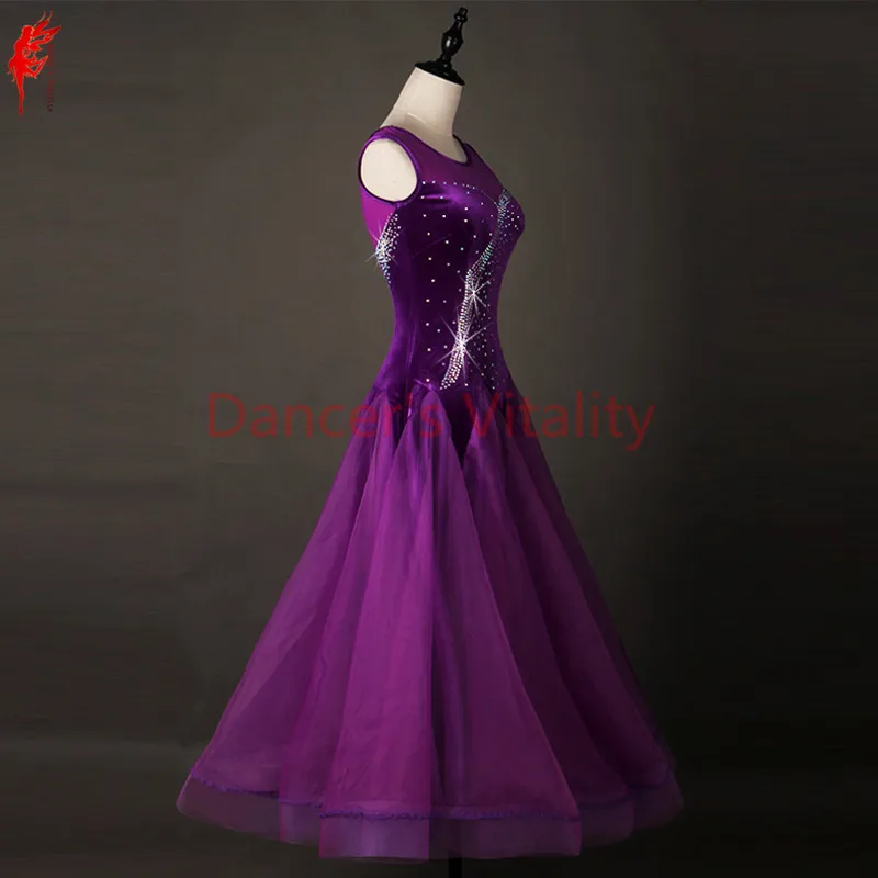 Women ballroom dancing clothing sexy mesh sleeveless ballroom dance dress for girls dance dress wear S-6XL