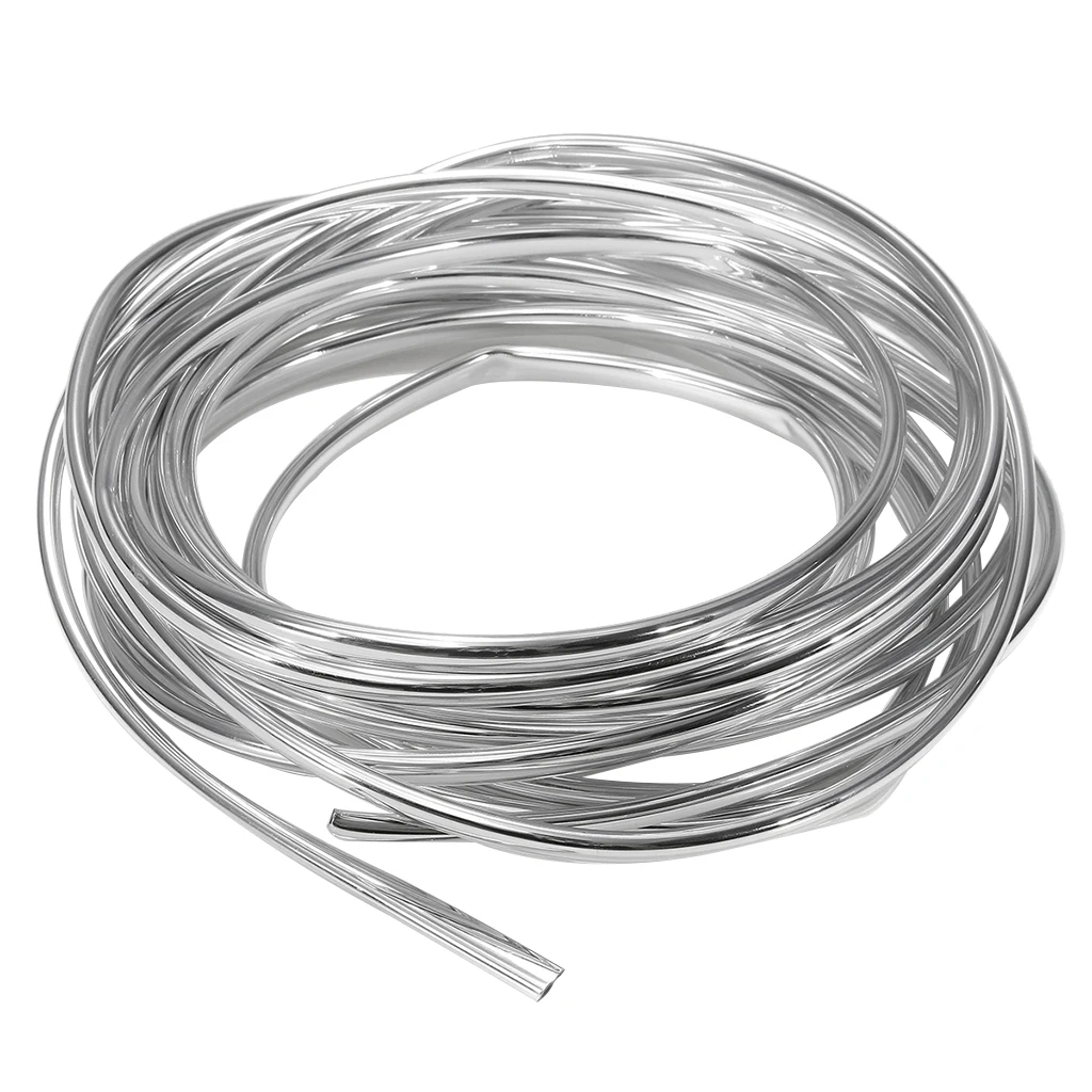 6M Car Door Edge Guards Edge Trim Rubber Seal Protector Car Protection Door Edge Insulation Silver
