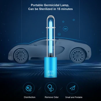 

UV Sterilizer Light Air Purifier Rechargeable Ultraviolet + Ozone UV Germicidal Lamp Portable Sterilization Light for Home