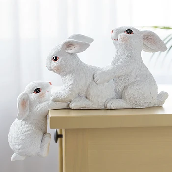 

Rabbit Jewelry Decoration Ornaments Creative Home Modern Minimalist Nordic Crafts TV Wine Cabinet Small Furnishings