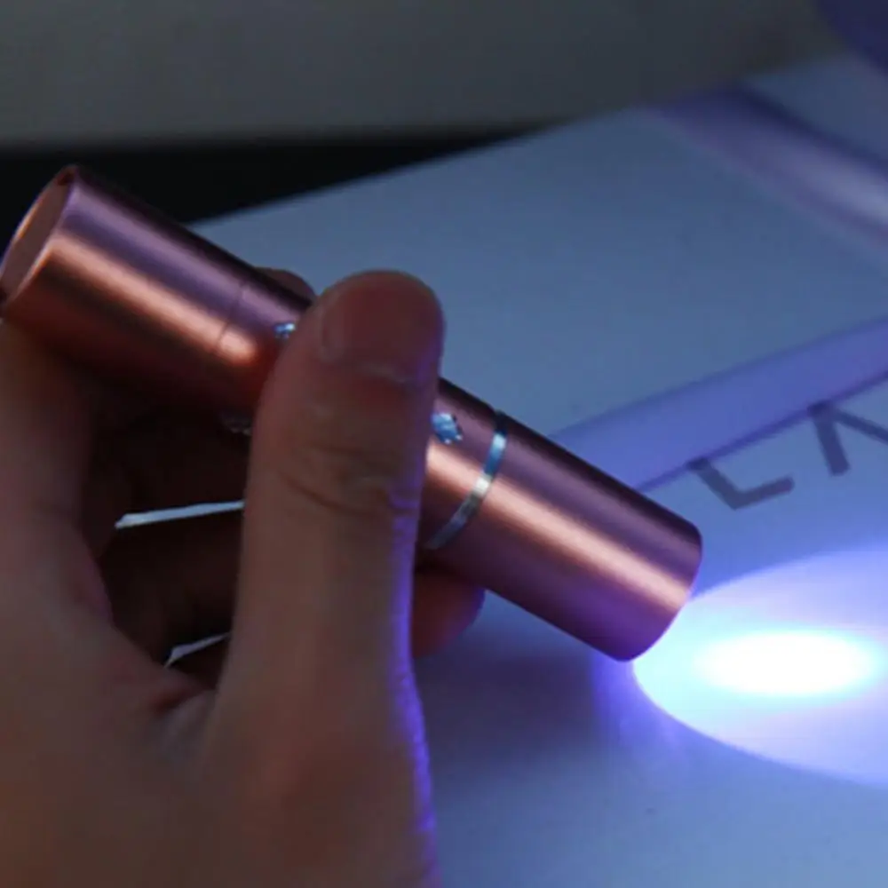 365nm Aluminum Alloy LED UV Multi-function Flashlight Support AA Batteries for Fluorescent Agent Detection/Money Detector