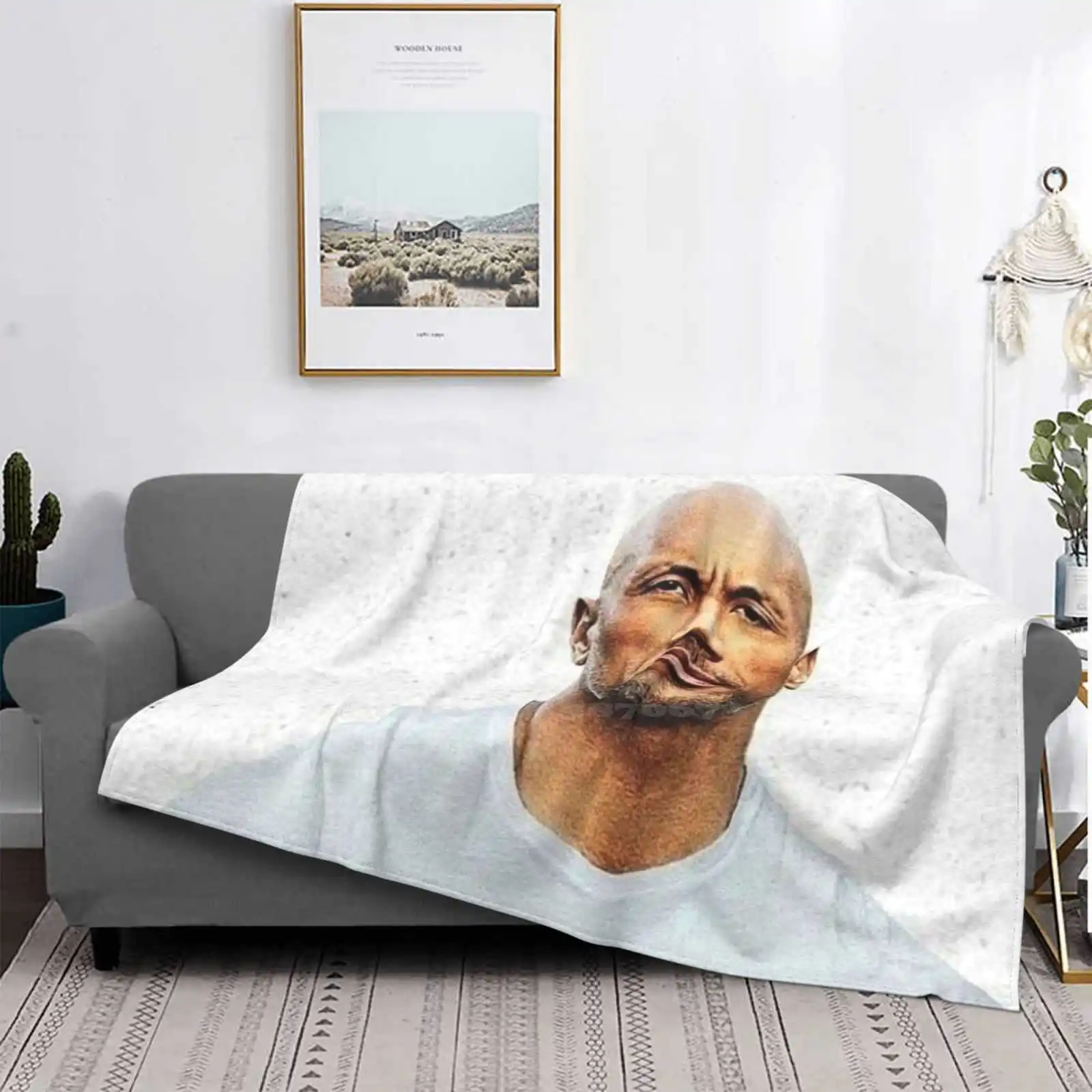 Dwayne Johnson горячая Распродажа высококачественное фланелевое одеяло актер | Дом и