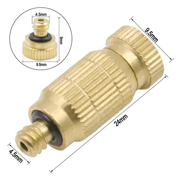 

Low Pressure 3/16" Atomizing Misting Nozzle Spray Injector Atomization Head Base Garden Sprayer Water Sprayer