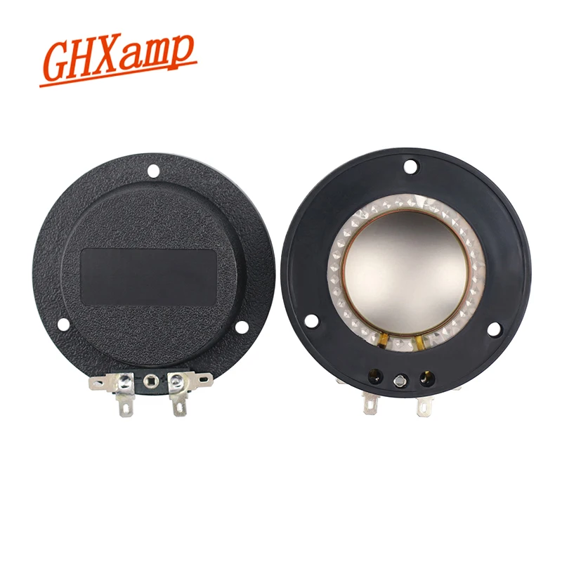 Ghxamp 44.5 mm 45 Núcleo Bobina de Voz Agudos Cobre Revestido Alumínio Fio Redondo Importado Filme Titânio Entrada 44.4 Bobina 8ohm