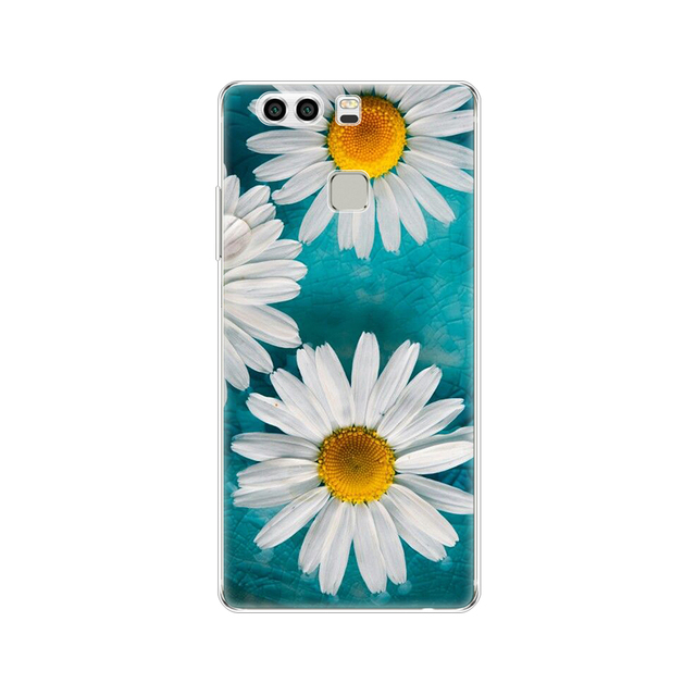 phone case for huawei P9 LITE PLUS 2016 soft tpu silicon back cover 360 full protective printing transparent coque