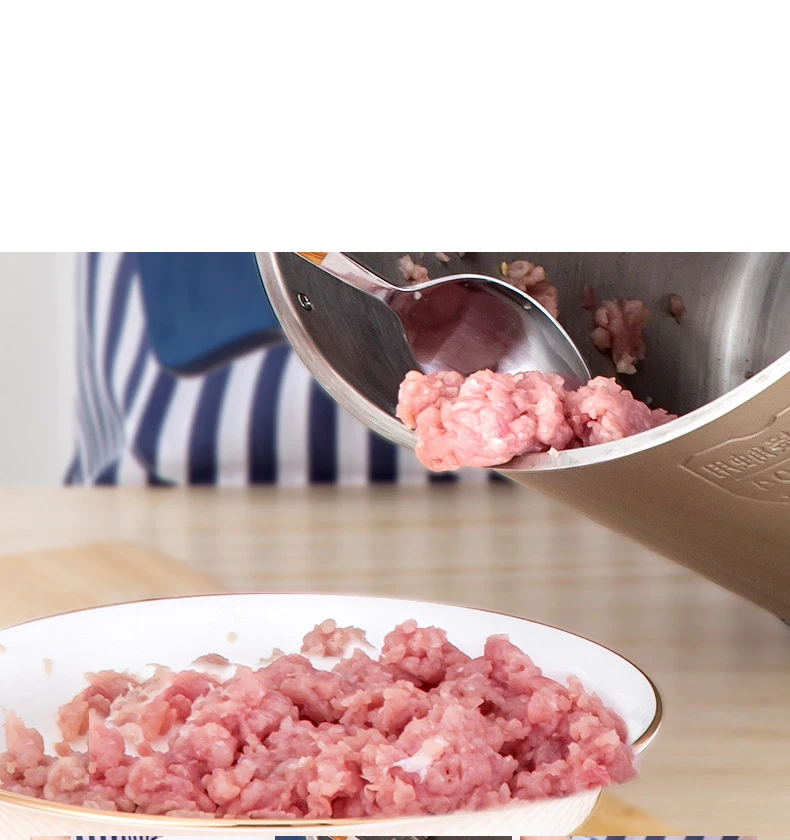 Description Picture 4 of item8L electric meat grinder Commercial household electric stainless steel meat grinder Kitchen broken meat Food processing machine