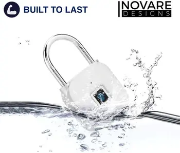 

Steel Waterproof IP65 Smart Fingerprint Padlock, Gym Digital Lock for Locker, Sports,Outdoor, Fence,Cabinet, Backpack Smart Lock