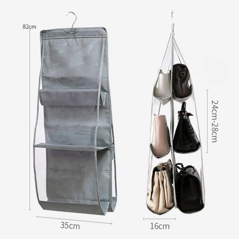 

Multi-Pocket Collapsible Hanging Bag Folding Shelf Bag Portable Storage Bag Door Hanging Pocket Hanger Storage Wardrobe