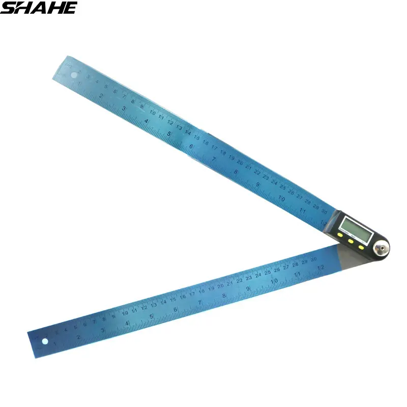 Règle d'angle numérique, 200mm/300mm, en acier inoxydable, rapporteur électronique, goniomètre, jauge d'angle numérique