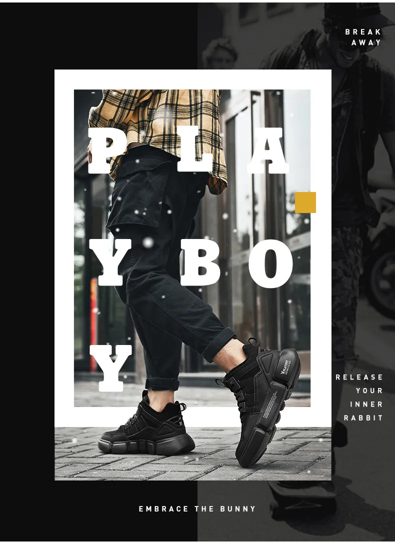PLAYBOY/Новинка; мужские Ботильоны; повседневная обувь; уличная Водонепроницаемая Рабочая обувь; мужские ботинки для пешего туризма; кроссовки; теплые зимние ботинки в стиле милитари
