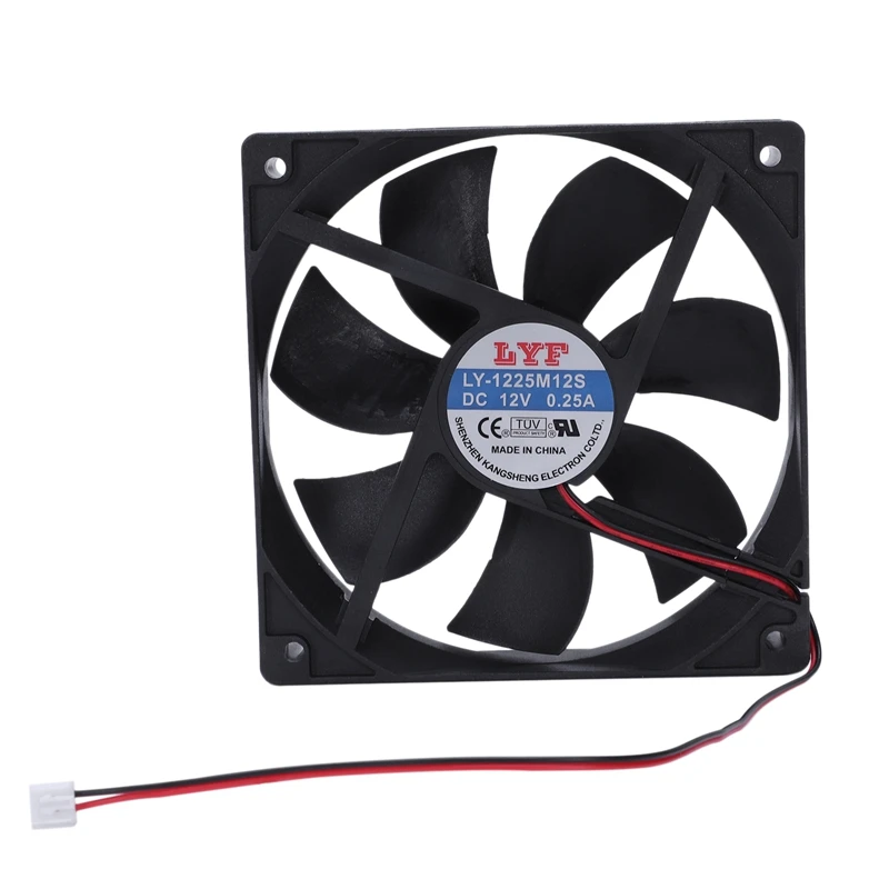 

Top Deals 120mm x 25mm 12V 2Pin Sleeve Bearing Cooling Fan for Computer Case